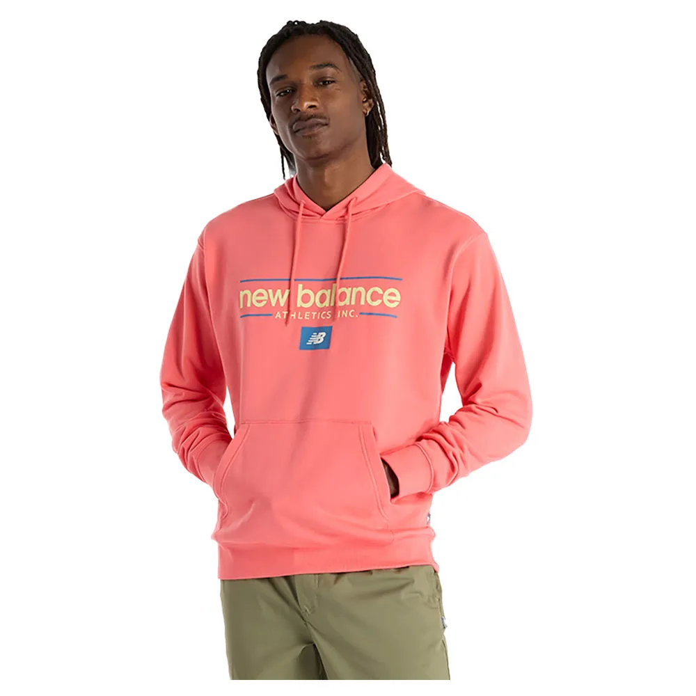 

Худи New Balance Relaxed Linear Athletics, красный