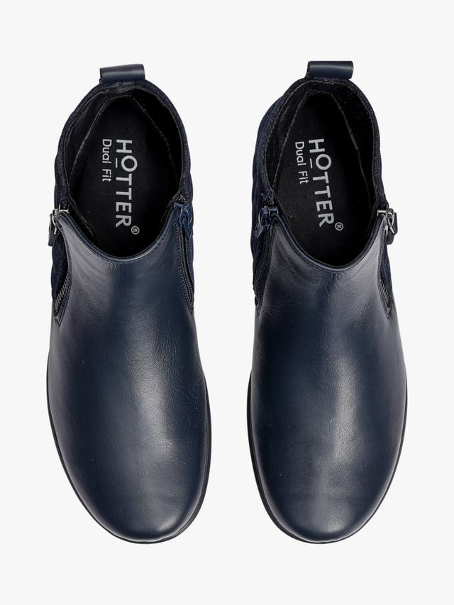 Винчестер ковбойские стеганые короткие сапоги Hotter, Navy — фото 3