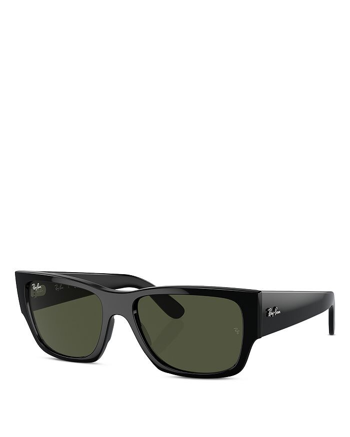 

Прямоугольные солнцезащитные очки Ray-Ban Carlos, 56 мм, черный