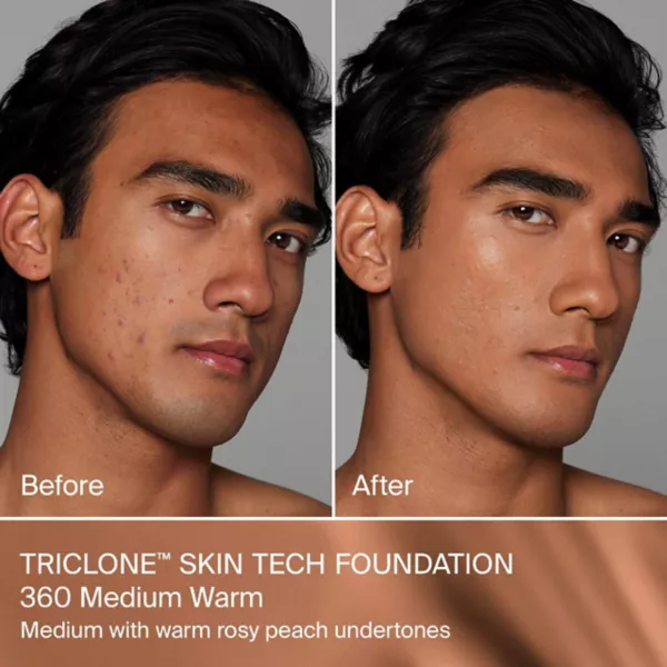 Triclone skin tech тональная основа средней степени покрытия с ферментированной арникой Haus Labs By Lady Gaga, цвет 360 medium warm — фото 2