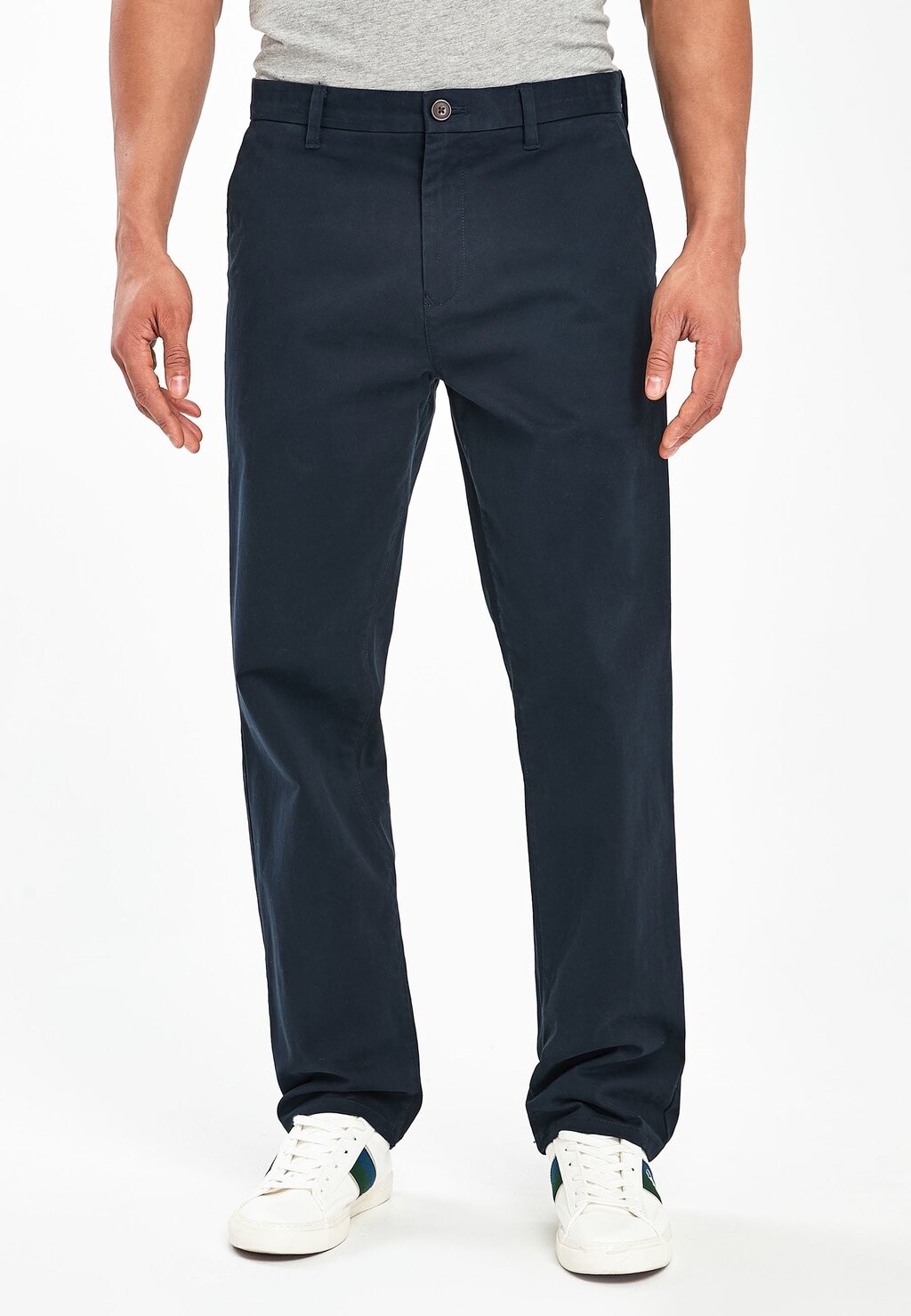 Чиносы RELAXED FIT STRETCH Next, синий — фото 3