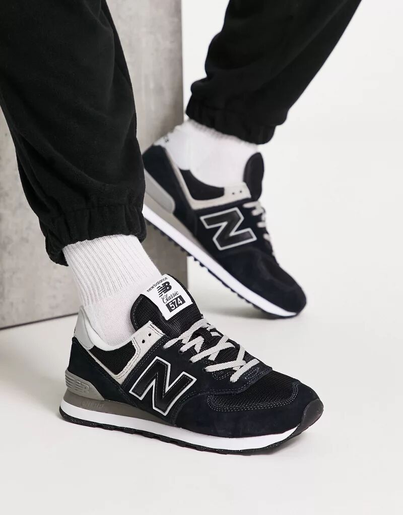 

кроссовки New Balance 574 черные, Черный, кроссовки New Balance 574 черные