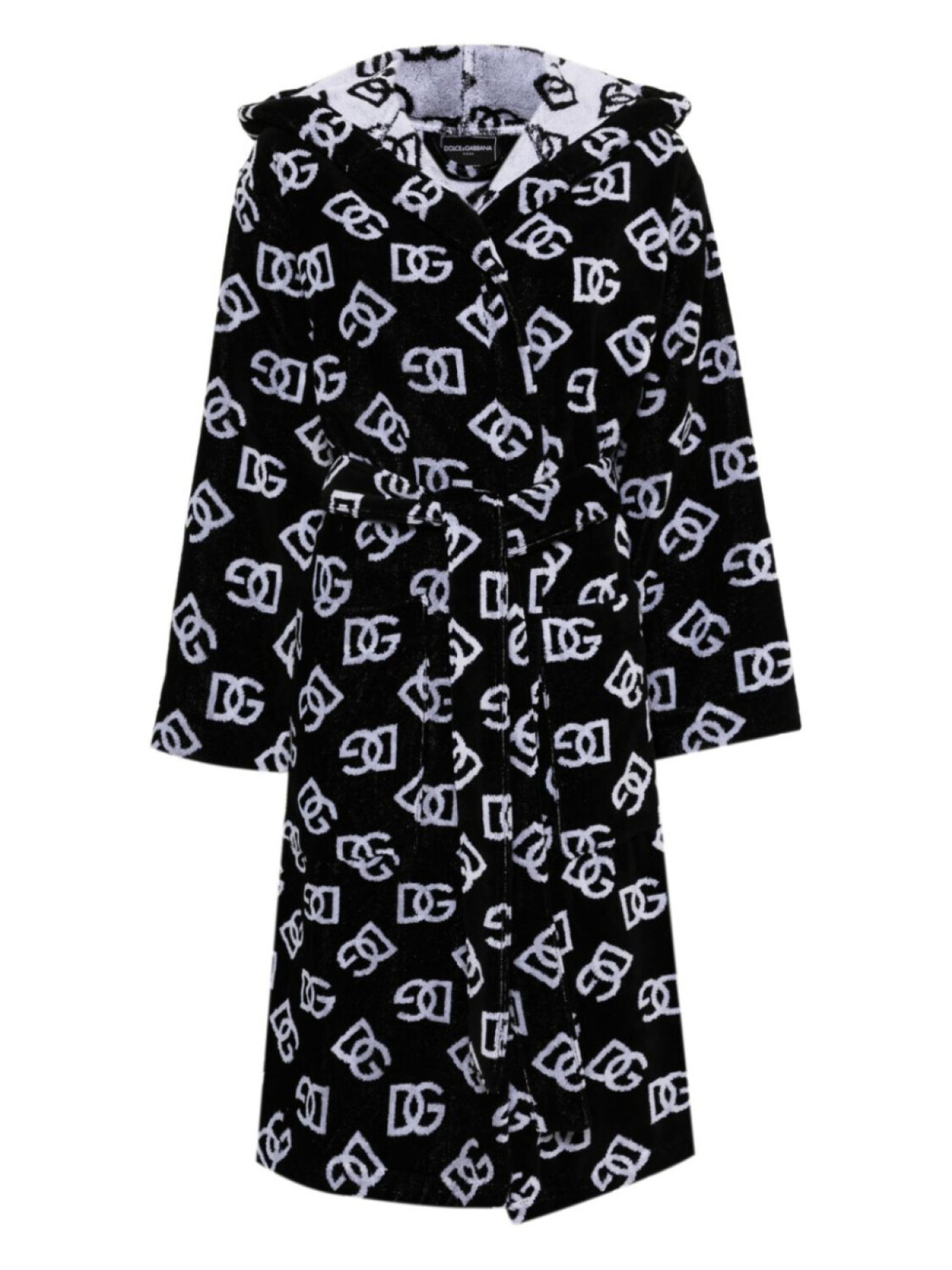 

Dolce & Gabbana жаккардовый халат, черный