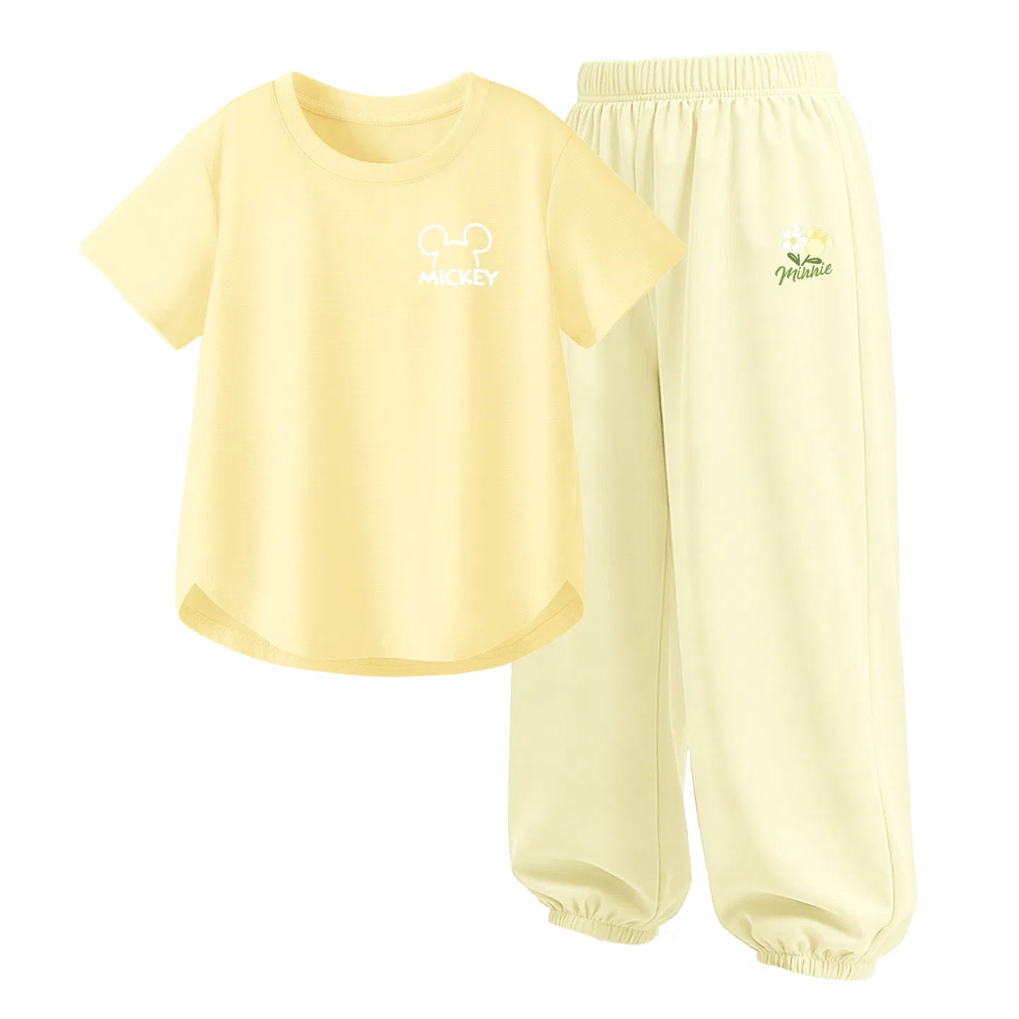 Детский спортивный костюм Casual Sportswear 2 Piece Set Disney, Thick Board Di Line Heart Yellow+Di Sunrise K Sunrise Yellow
