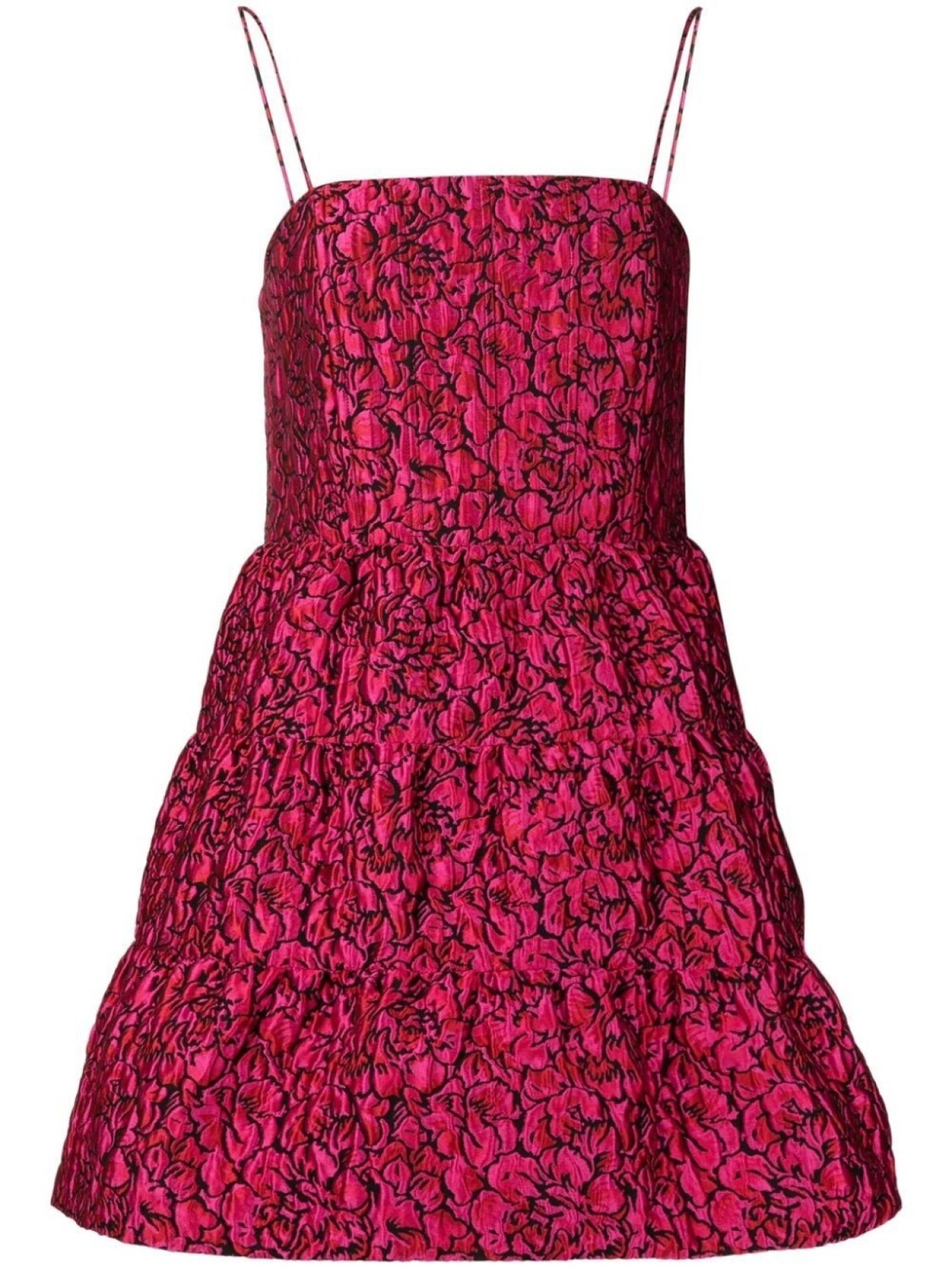 

alice + olivia платье мини Jamila с цветочным принтом, розовый