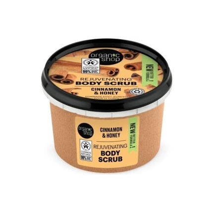 

Омолаживающий скраб для тела с корицей и медом 250 мл Organic Shop