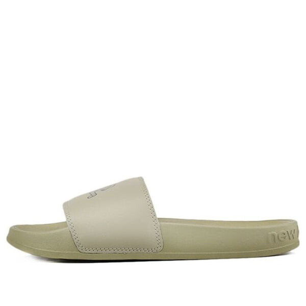 Тапочки x noritake green b wide slippers New Balance, зеленый