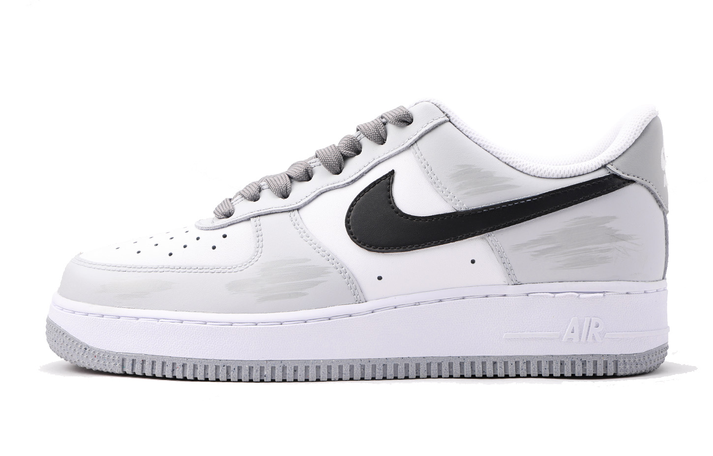 

Nike Кроссовки Air Force 1 с низким верхом, противоскользящие, износостойкие, для скейтбординга, мужские, белые, серые