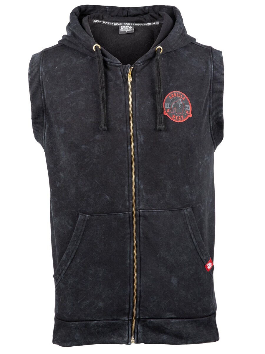 

Толстовка с капюшоном на молнии Gorilla Wear Zip-Up Hoodie, пятнистый черный