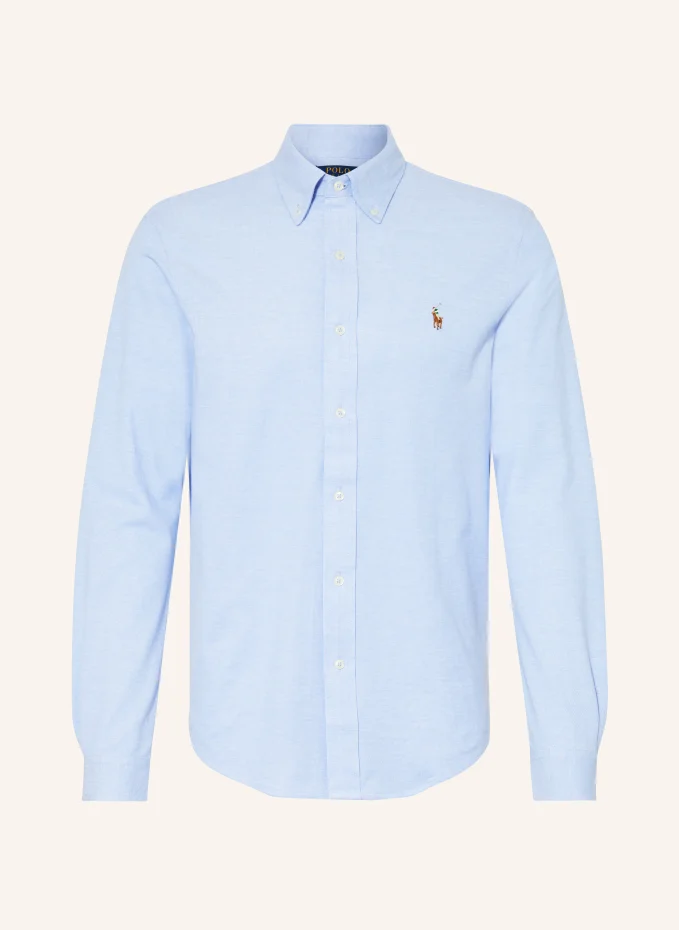 

Рубашка из пике стандартного кроя Polo Ralph Lauren, синий