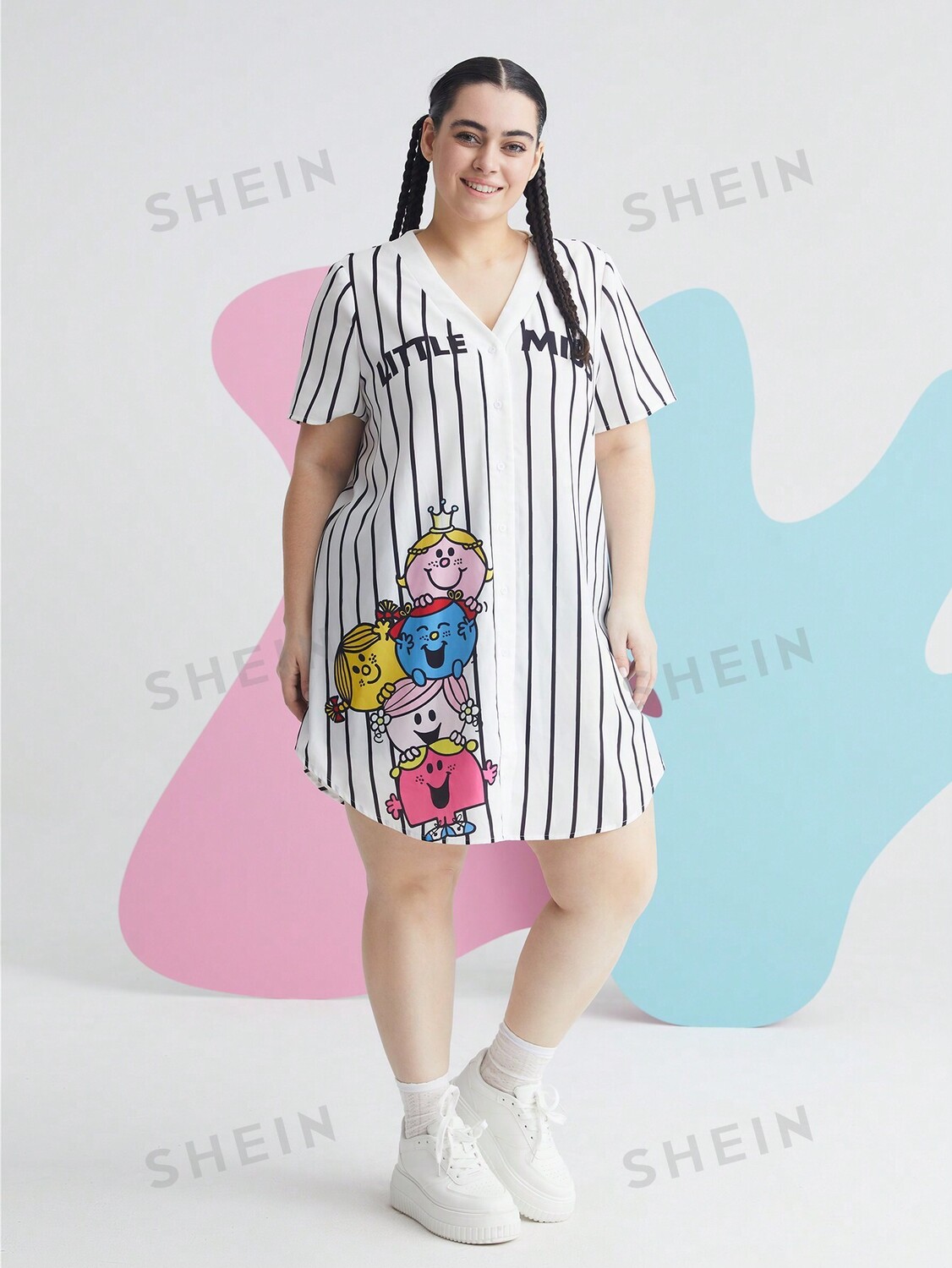 

Мистер Мэн, маленькая мисс Mr Men Little Miss X Shein, белый
