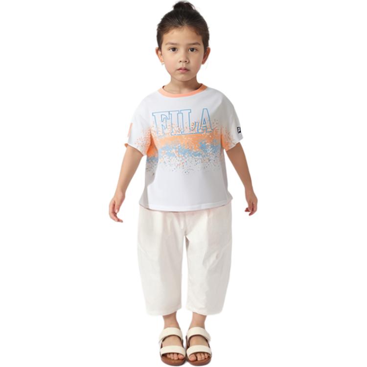 FILA KIDS Футболка стандартная white детская — фото 4