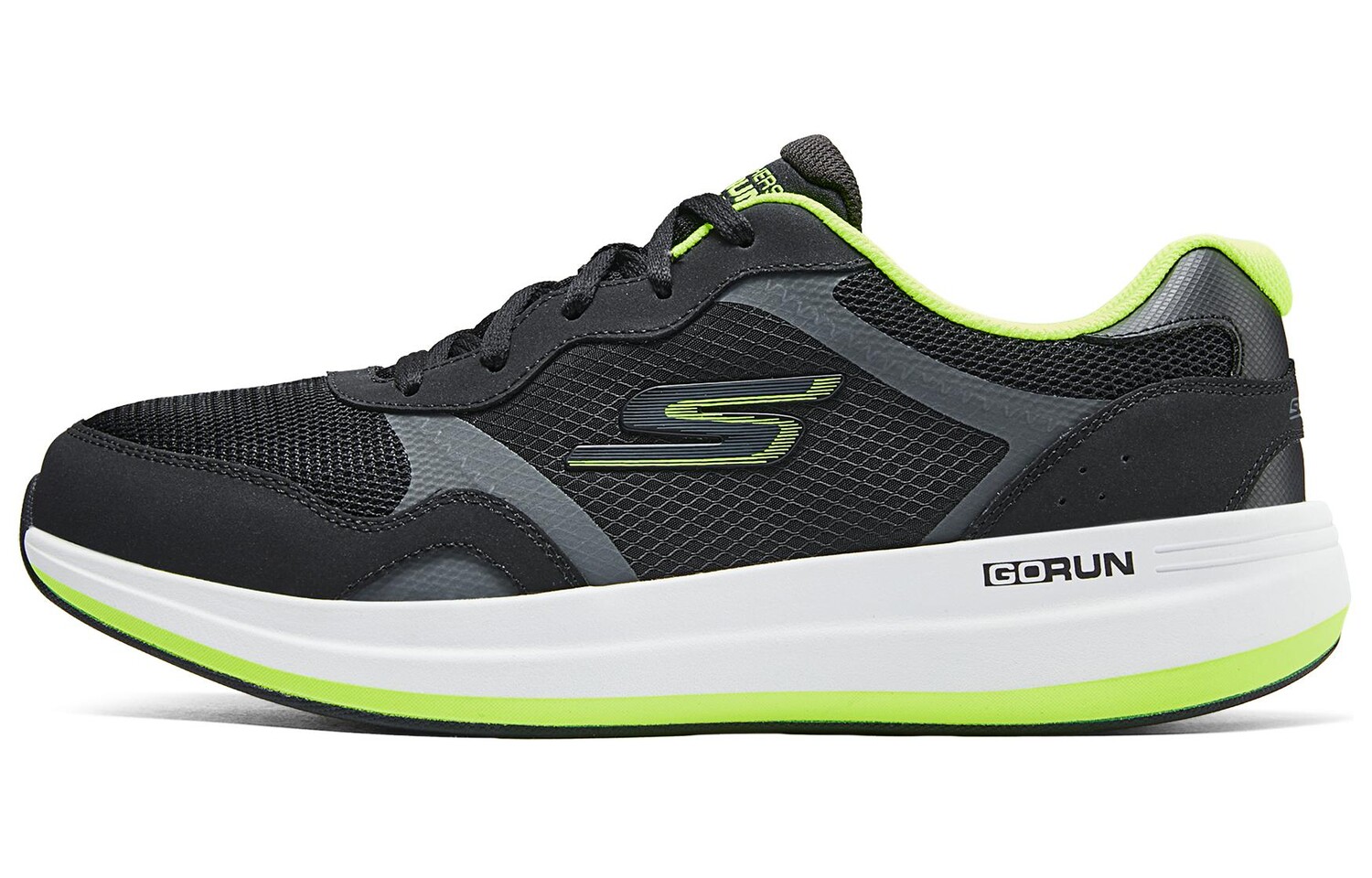 

Кроссовки для бега Go Run Pulse мужские с низким верхом, черные/лимонные Skechers