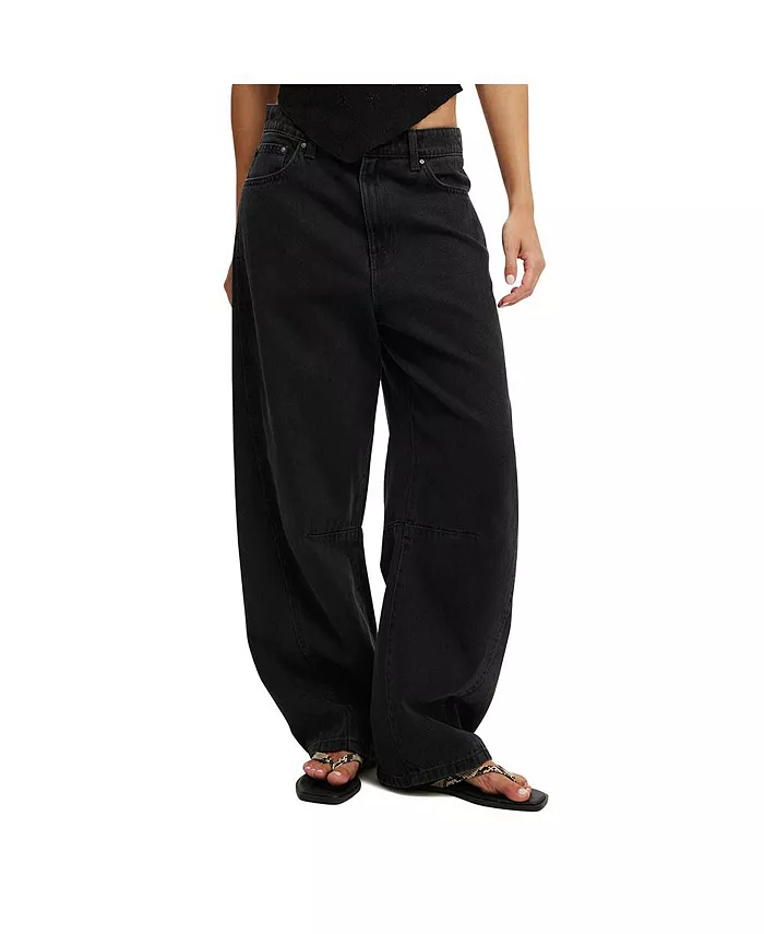 

Женские джинсы Barrel Jean COTTON ON, черный