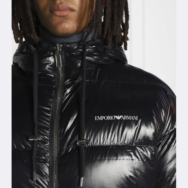 Двусторонняя куртка стандартного кроя Emporio Armani, синий — фото 4