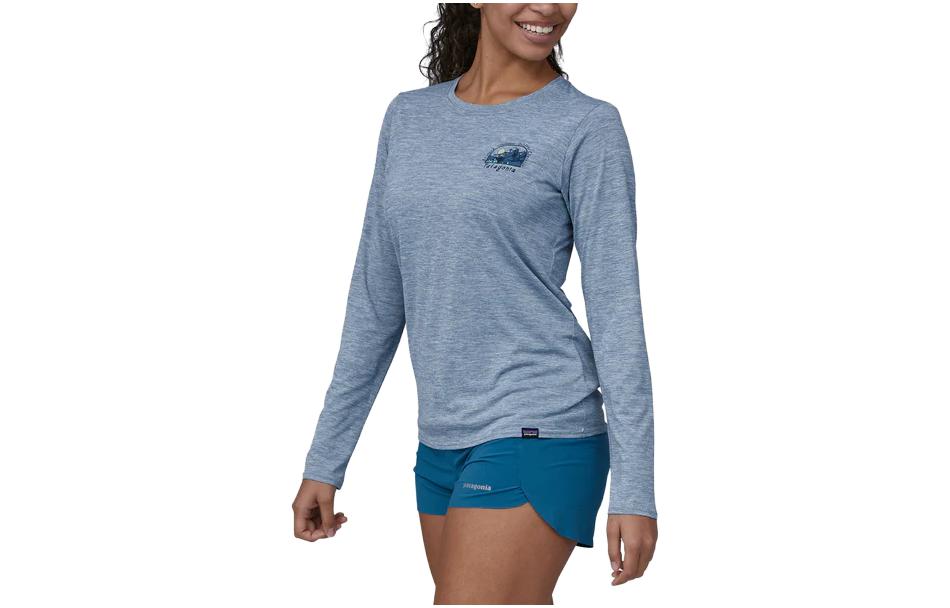 

Обычная женская футболка Patagonia, Abundant Blue/ABNB
