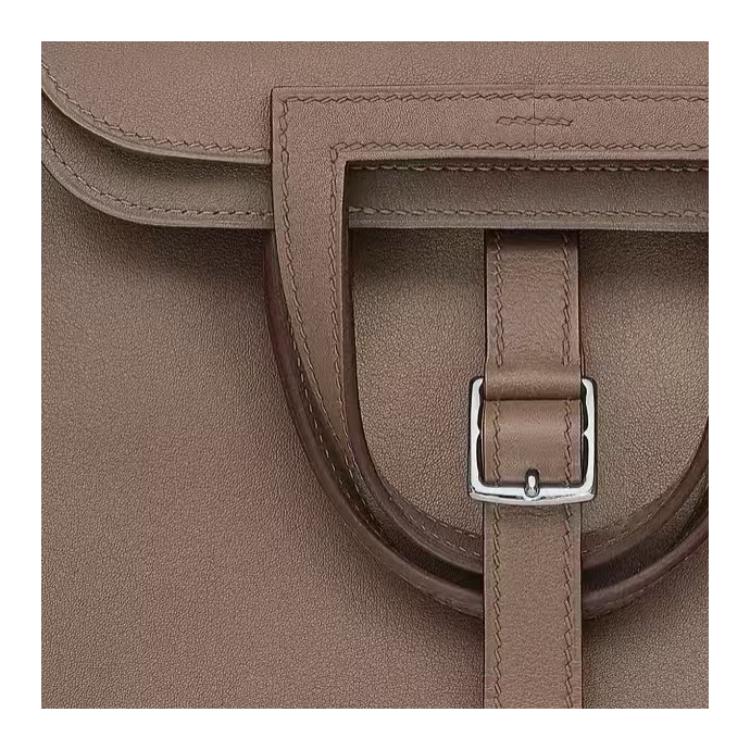 HERMES Мини-кроссбоди из телячьей кожи слоновой кости унисекс — фото 3