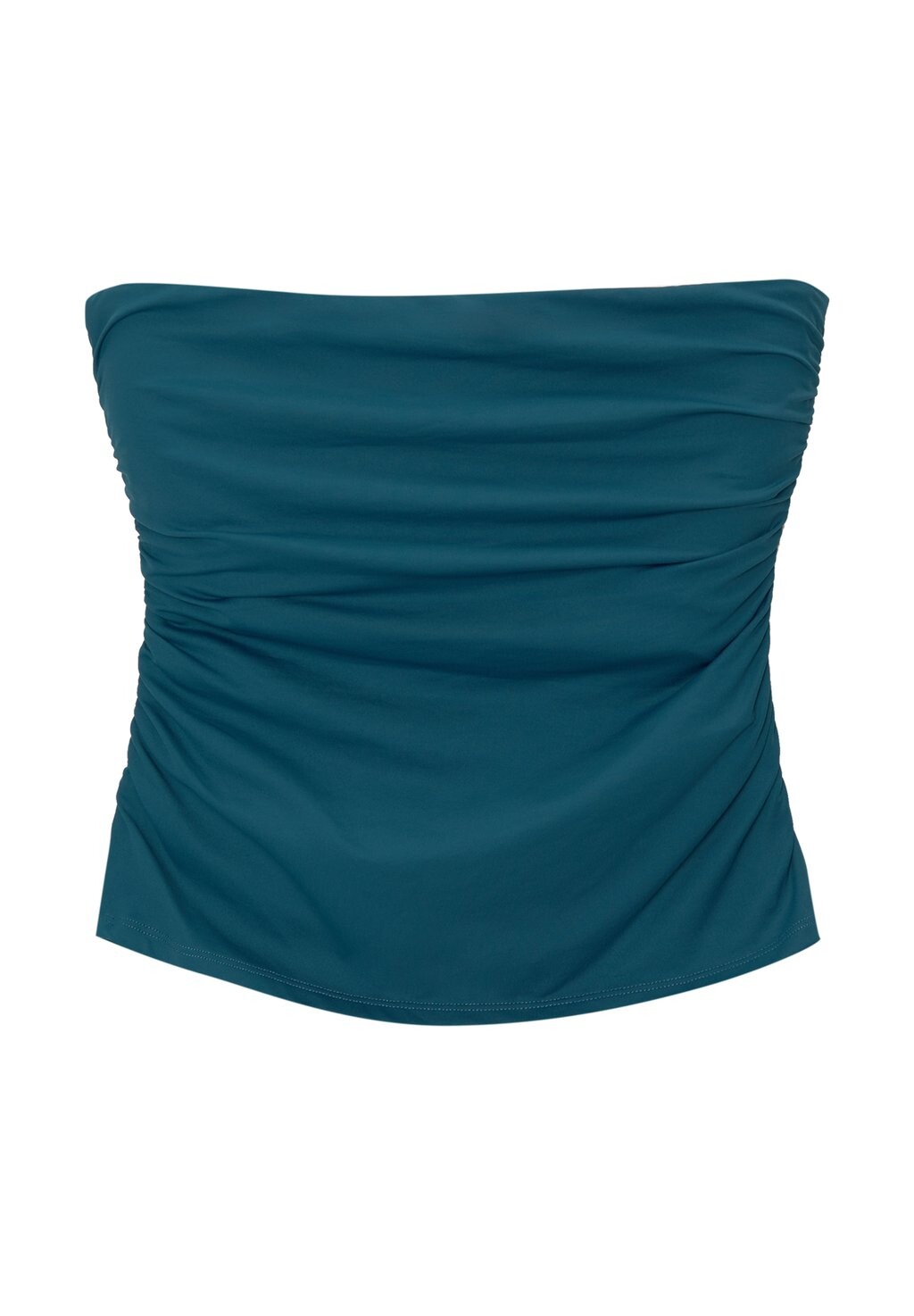 

Топ GATHERED BANDEAU PULL&BEAR, темно-синий деним