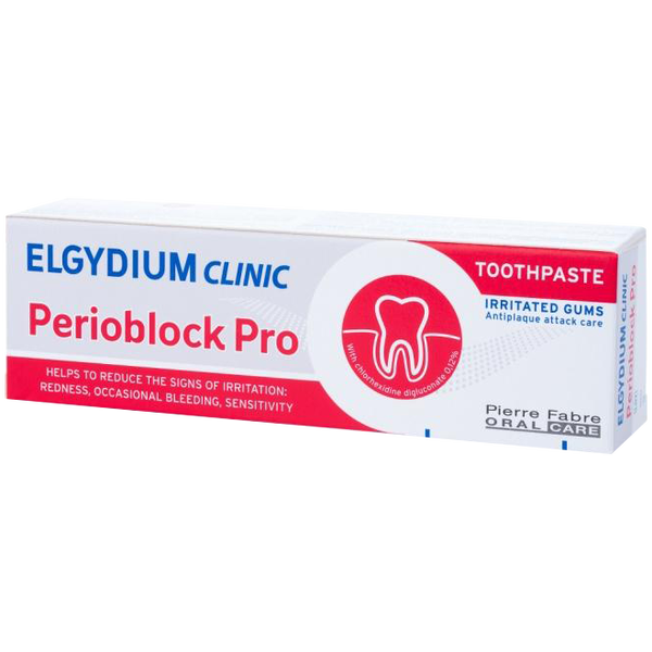 

Зубная паста для раздраженных десен, 50 мл Elgydium Clinic perioblock pro