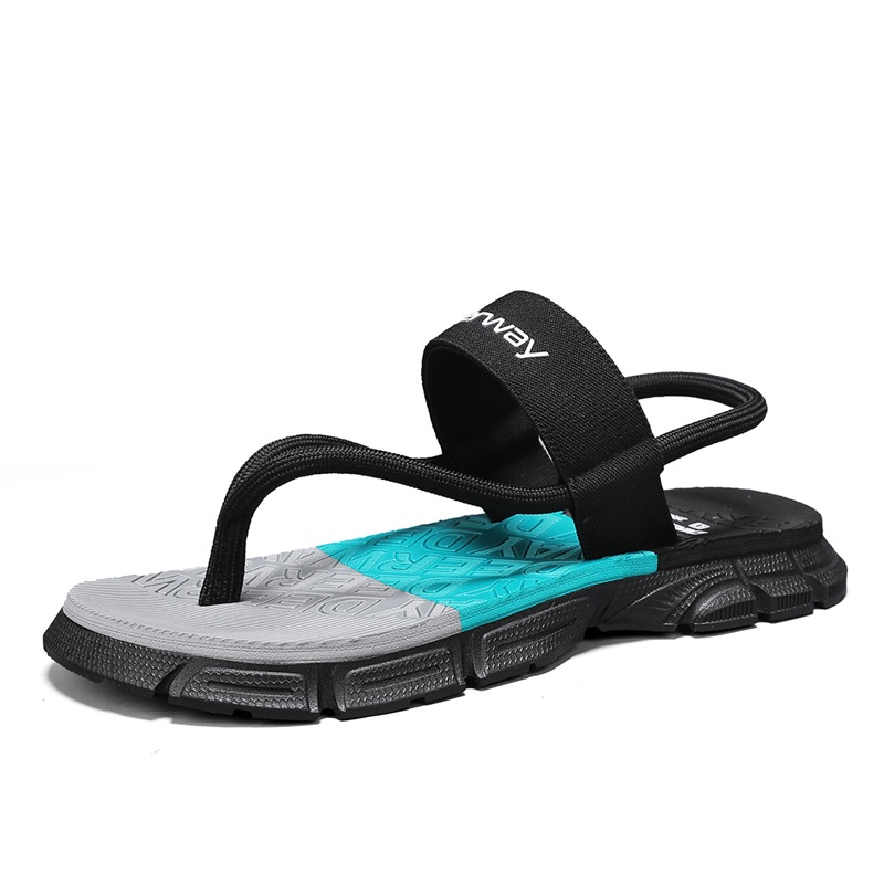 DEERWAY Мужские черные шлепанцы Odor Resistant Abrasion Resistant Slip Resistant — фото 3