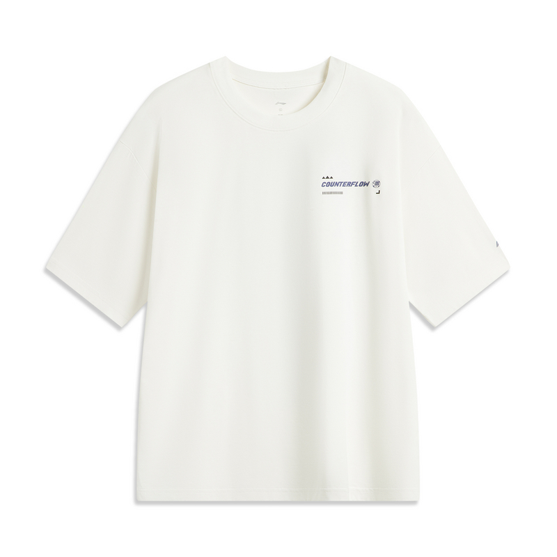 

LINING Футболка с коротким рукавом мужская ivory, Бежевый, LINING Футболка с коротким рукавом мужская ivory