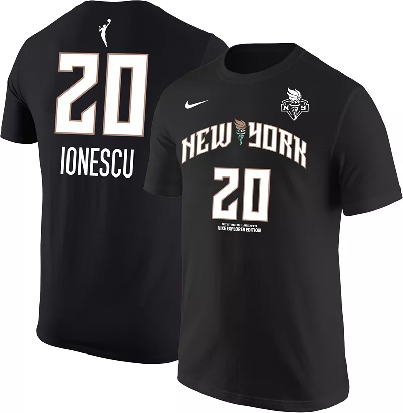 

Черная футболка Nike Adult New York Liberty Sabrina Ionescu #20