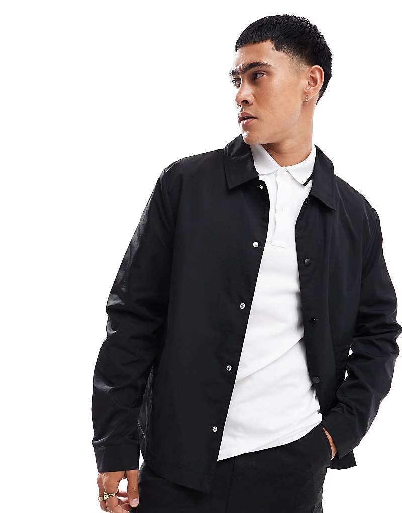 

ASOS DESIGN - Легкая черная куртка Харрингтон