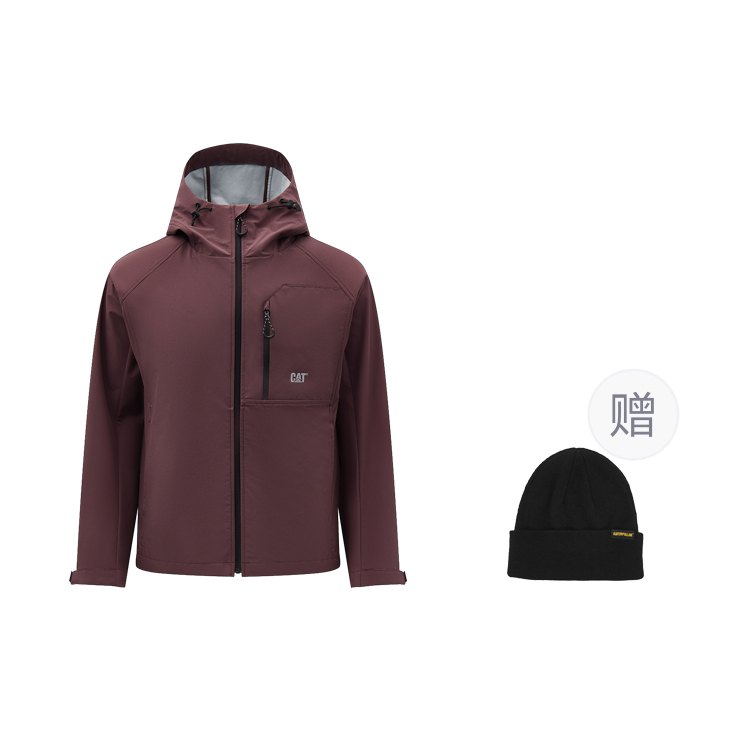 

CAT Куртка мужская, Dark Red Comes with Style