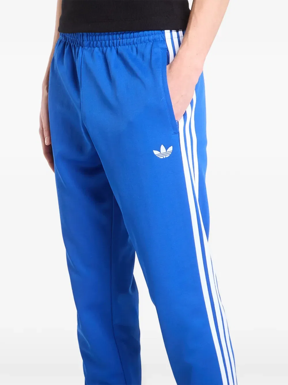 Спортивные штаны с боковой полосой Adidas, синий — фото 4