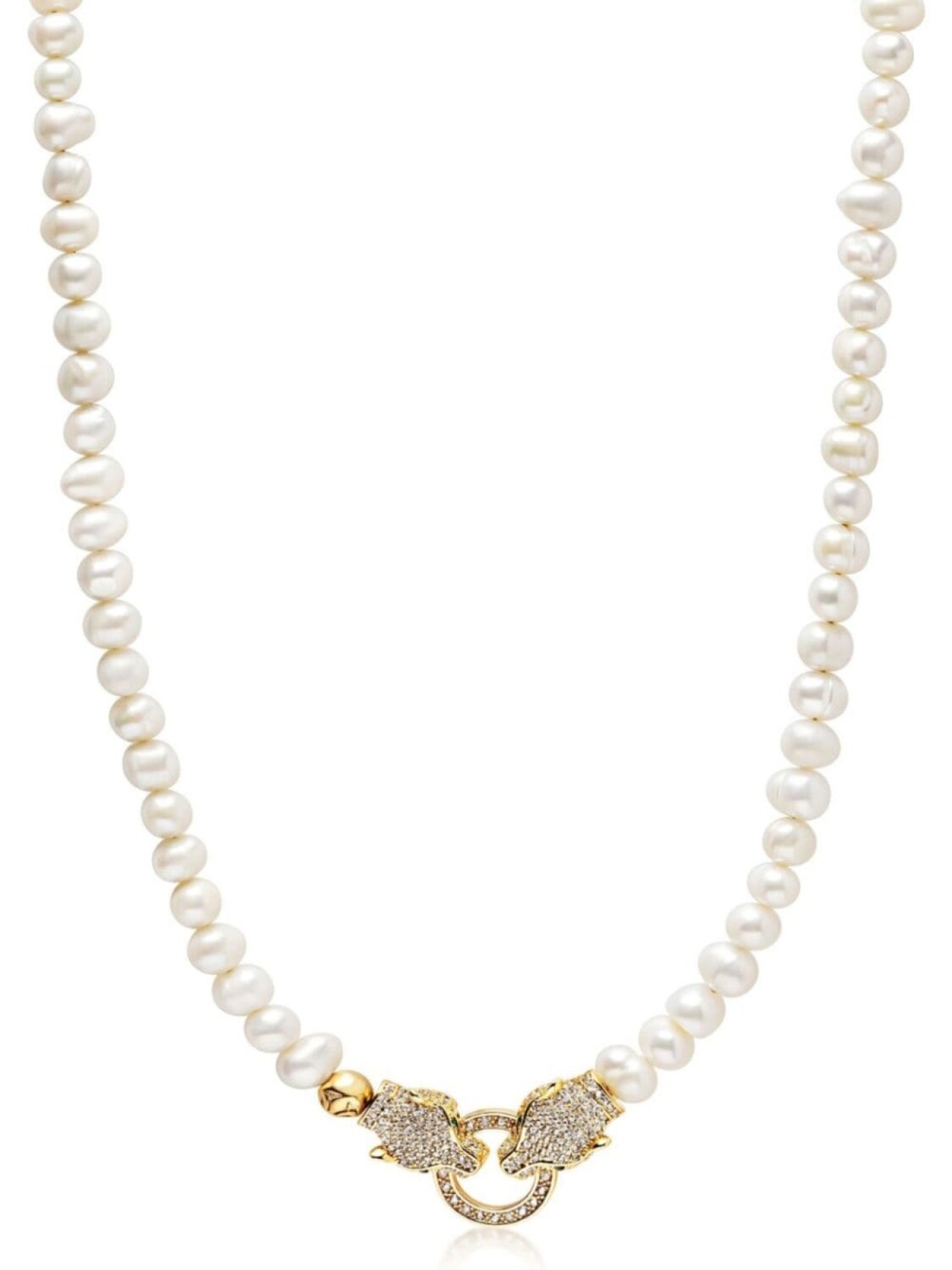 

Колье с подвеской и жемчугом Nialaya Jewelry, золотой