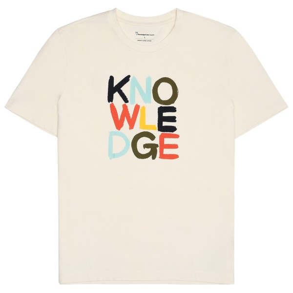 

Обычная футболка из плотной ткани с короткими рукавами Knowledgecotton Apparel, Egret