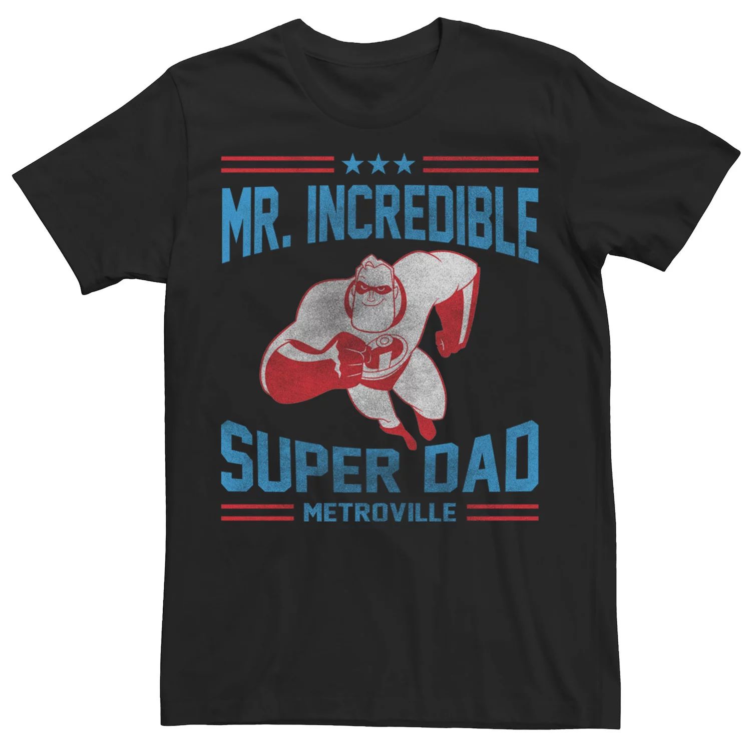 

Мужская футболка Disney/Pixar The Incredibles Mr. Super Dad Metroville Disney / Pixar, черный