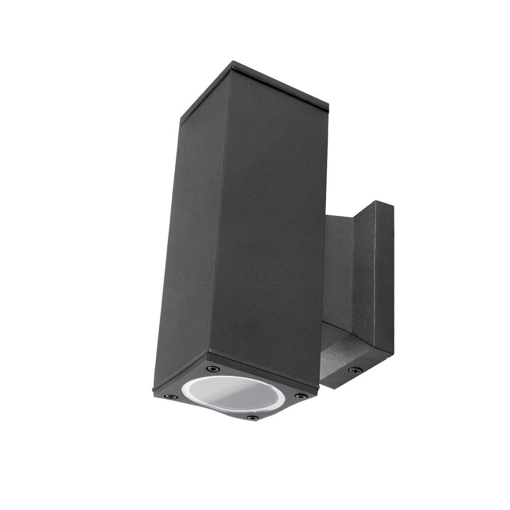 

Настенный светильник Up & Down Light прямоугольный черный - IP65 для наружного применения - розетка GU10 Aigostar