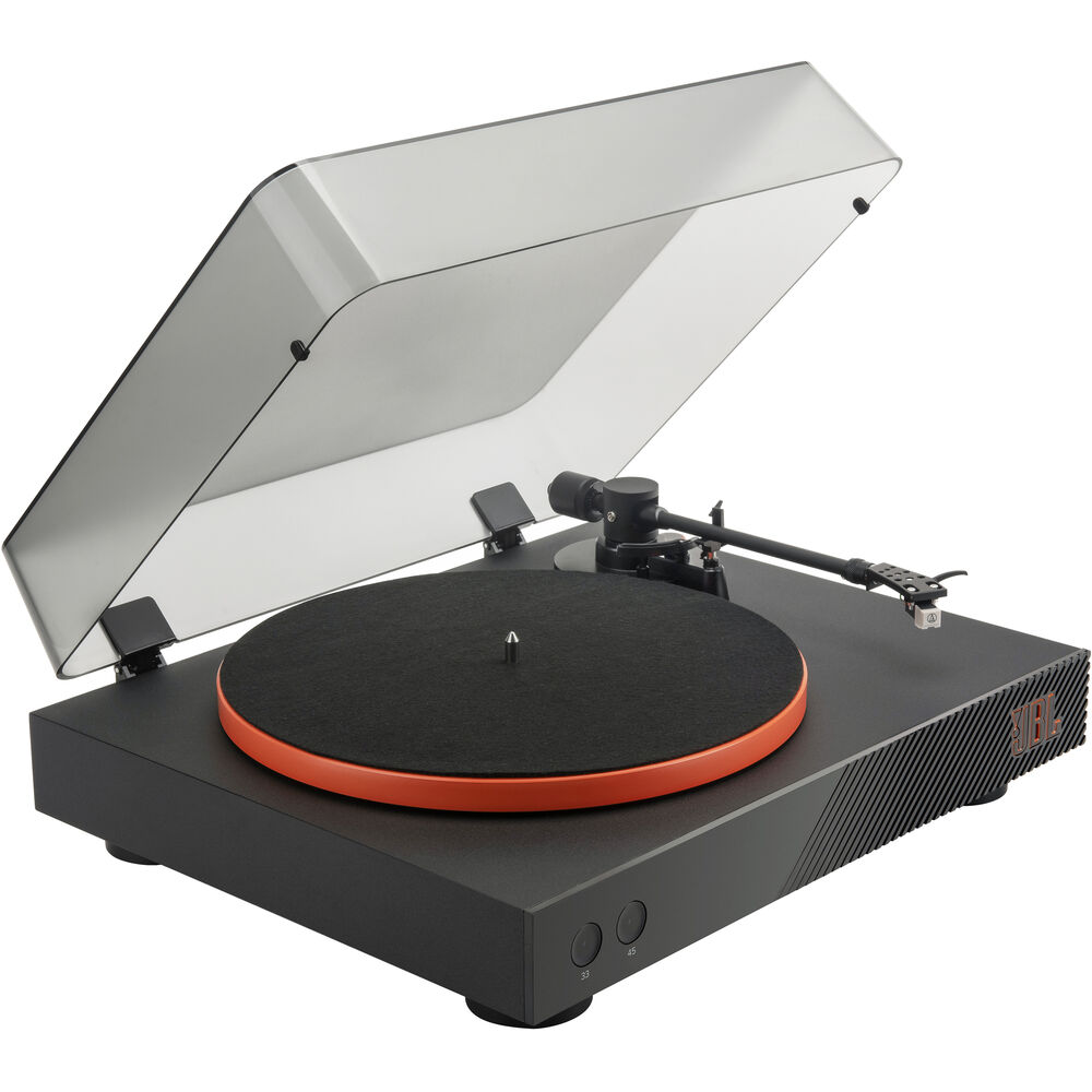 

JBL Spinner BT - двухскоростной проигрыватель винила с ручным управлением и Bluetooth (черный и оранжевый)