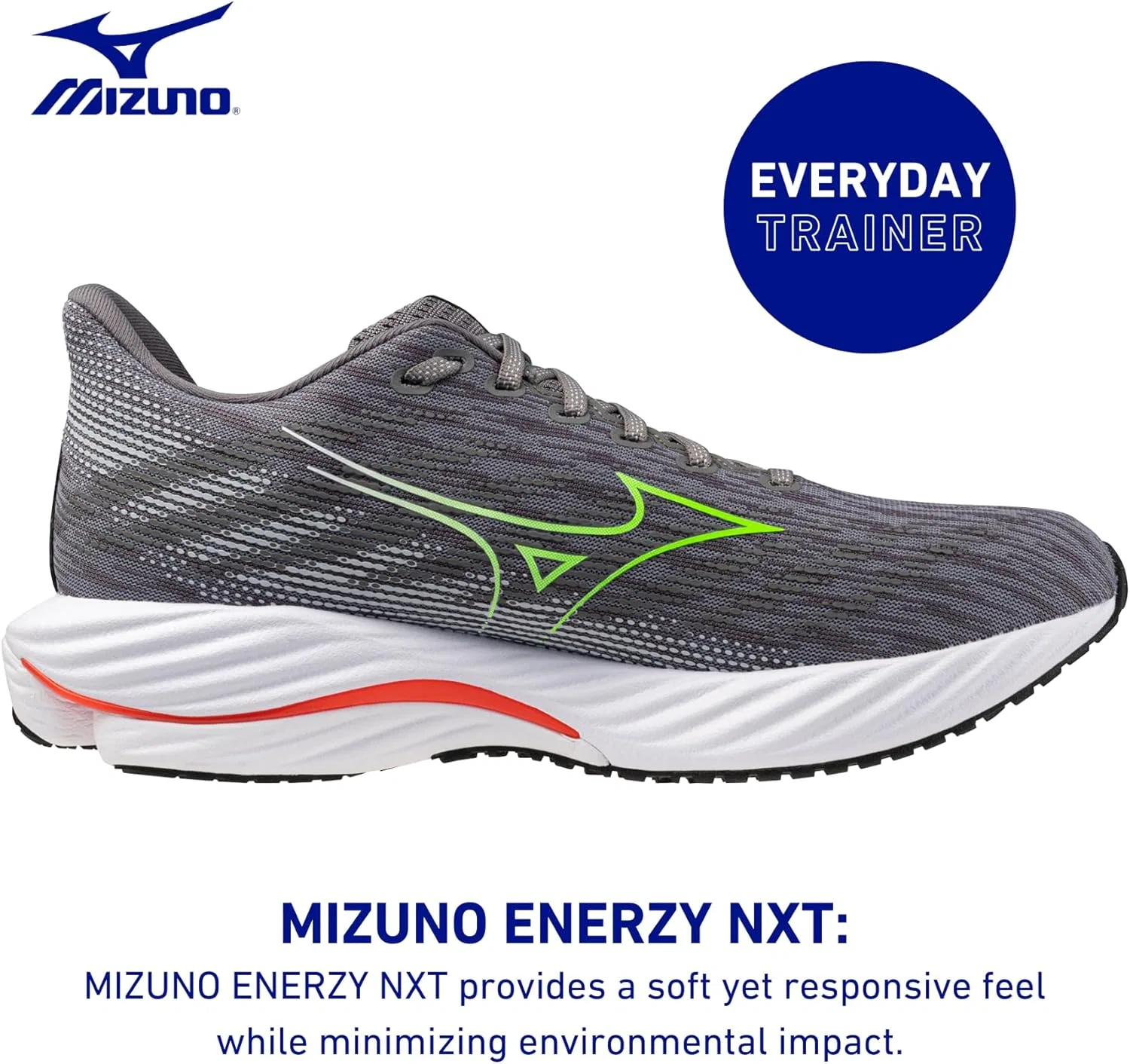 Мужские беговые кроссовки Mizuno Wave Rider 28, Tradewinds Green Gecko — фото 3