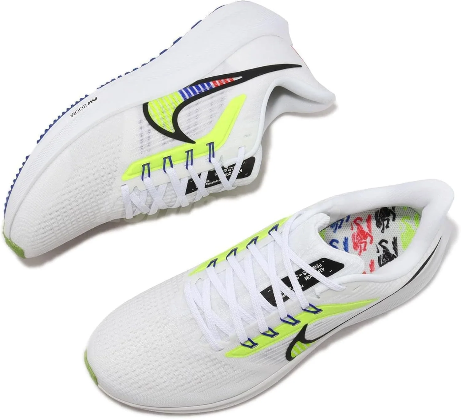 Мужские беговые кроссовки Nike Pegasus 39, белый/черный — фото 4