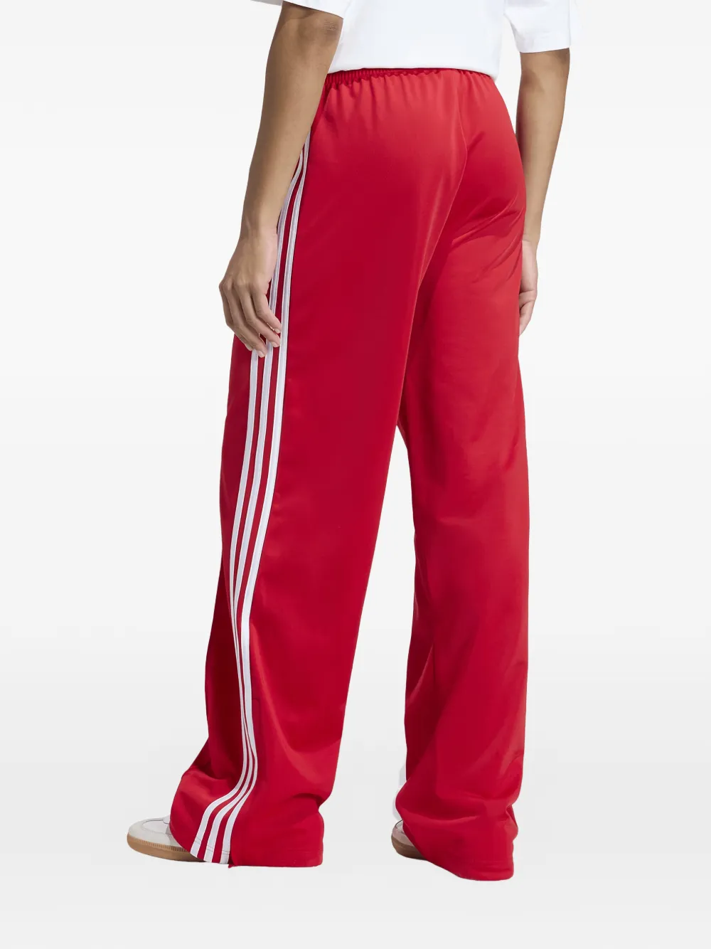 Трековые брюки Firebird с раздельными лампасами Adidas, красный — фото 2