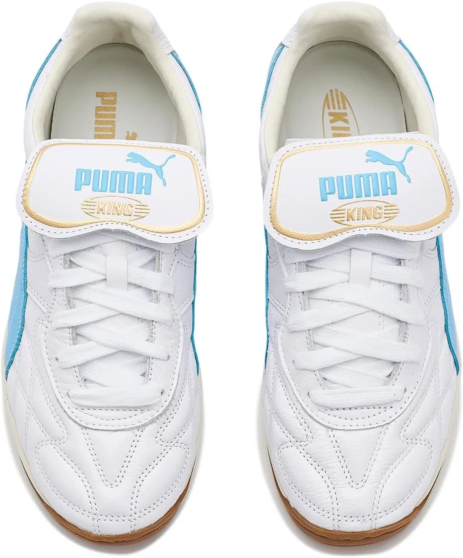 Кроссовки мужские PUMA King Indoor, белый/синий — фото 2