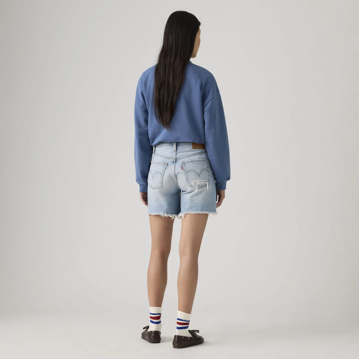 Женские шорты 501 до середины бедра Levi's, Dark Wash — фото 3