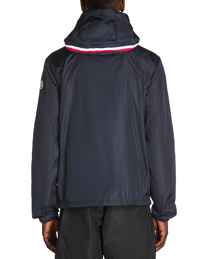 Горный ветрозащитный худи Grimpeurs из нейлона Moncler, синий — фото 4