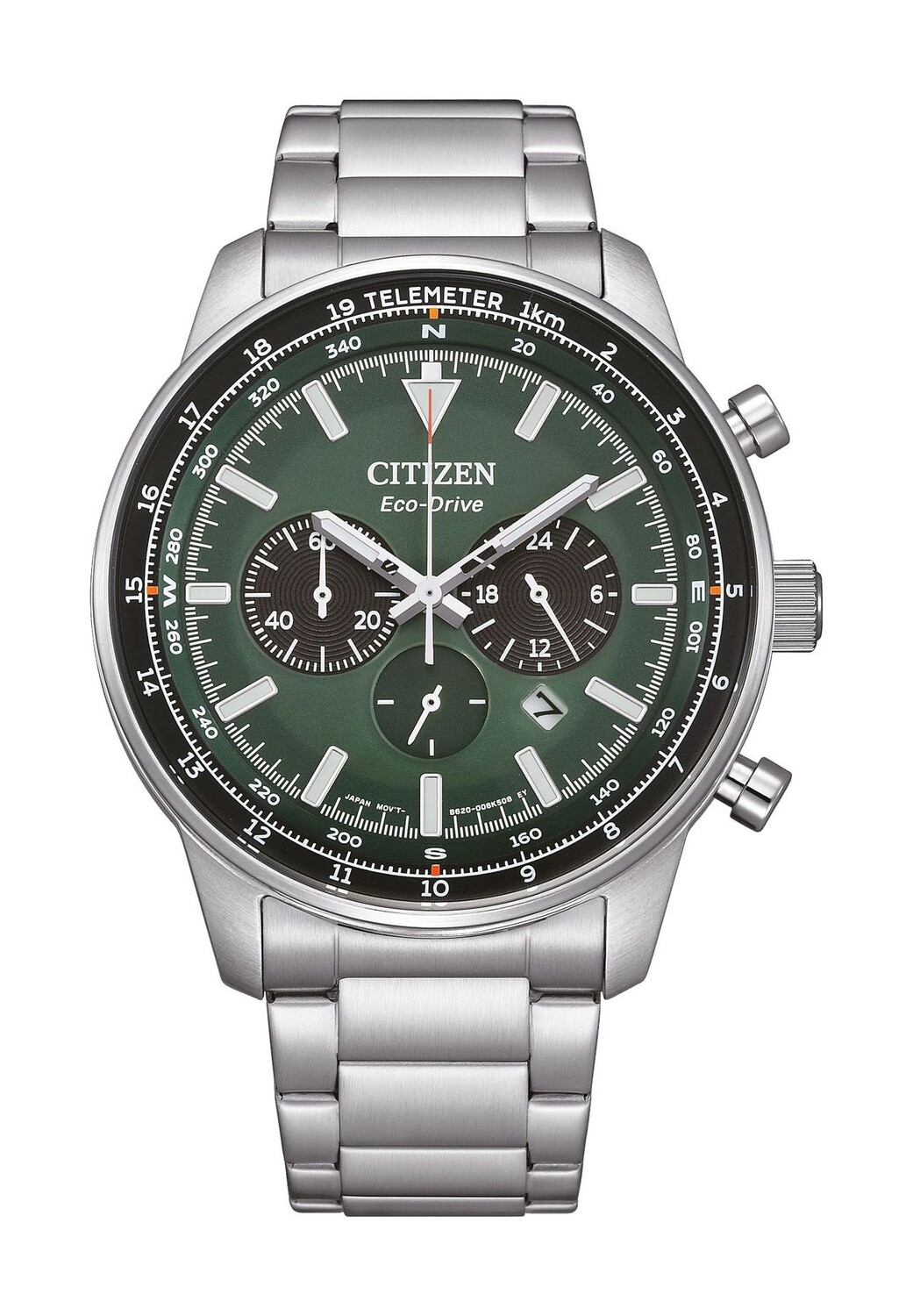 

Мужской хронограф CA4500-91 CITIZEN, зеленый