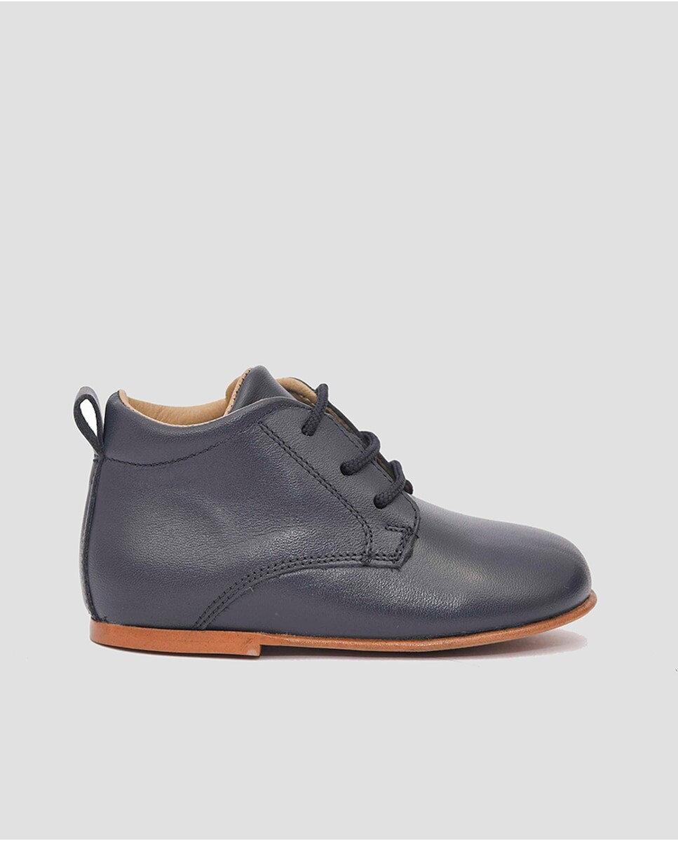 

Детские сапожки из темно-синей кожи Mr. Mac Shoes, темно-синий