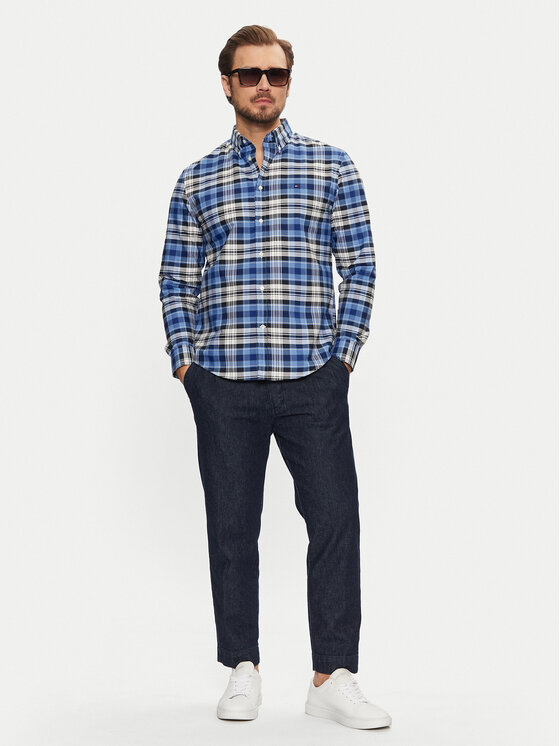 Рубашка обычного кроя Heritage MW0MW37566 Tommy Hilfiger, синий — фото 2