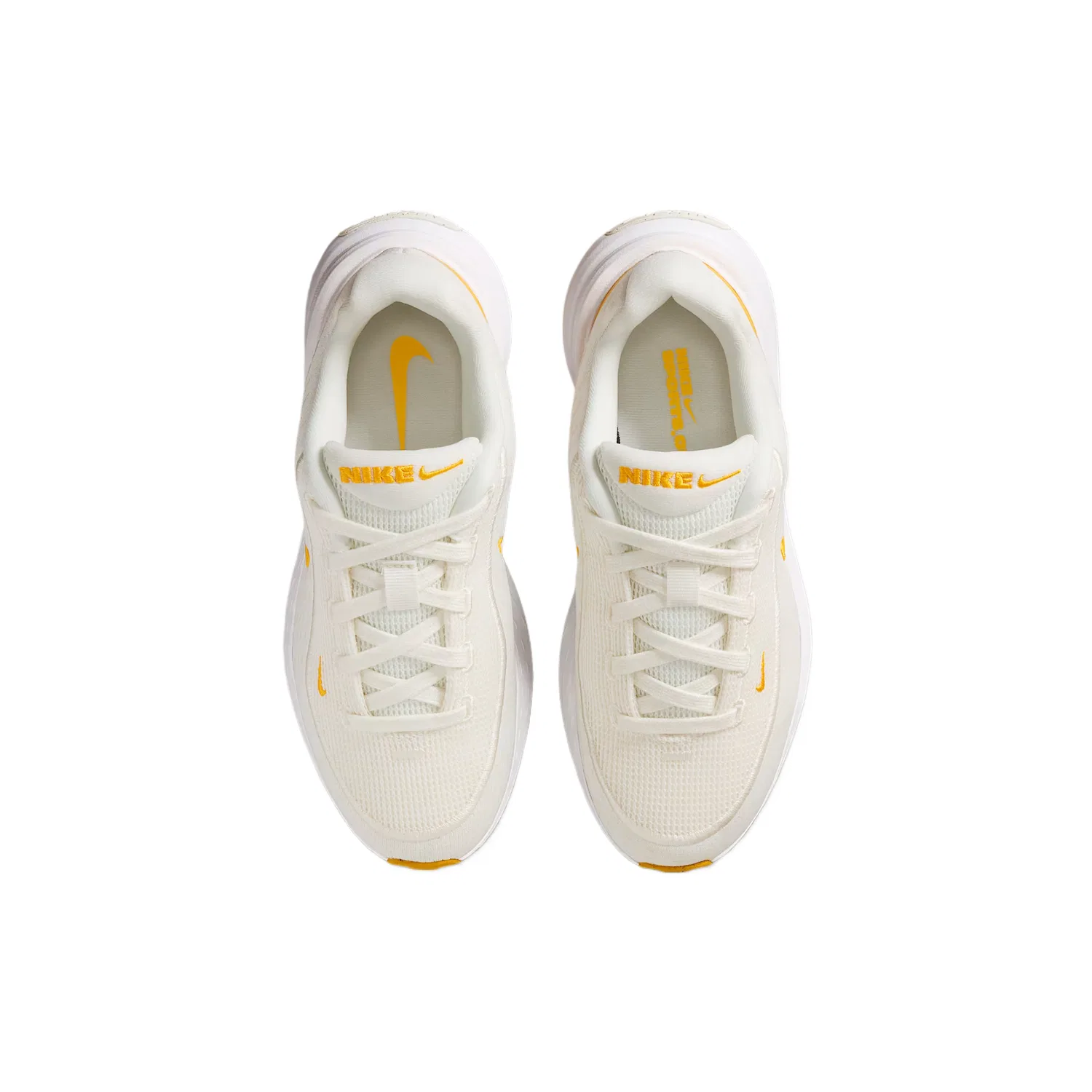 Кроссовки детские Uplift SC Textile, Synthetic Leather Breathable Low top Running Shoes Nike, Sail White/White/University Gold — фото 4