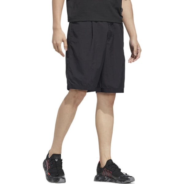Шорты men's originals y2k shorts 2 solid color logo pattern straight sports black Adidas, мультиколор — фото 4