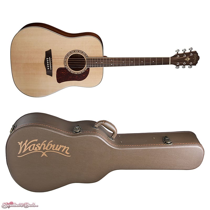 

Акустическая гитара Washburn Heritage 10 Series HD10S Acoustic Guitar Natural