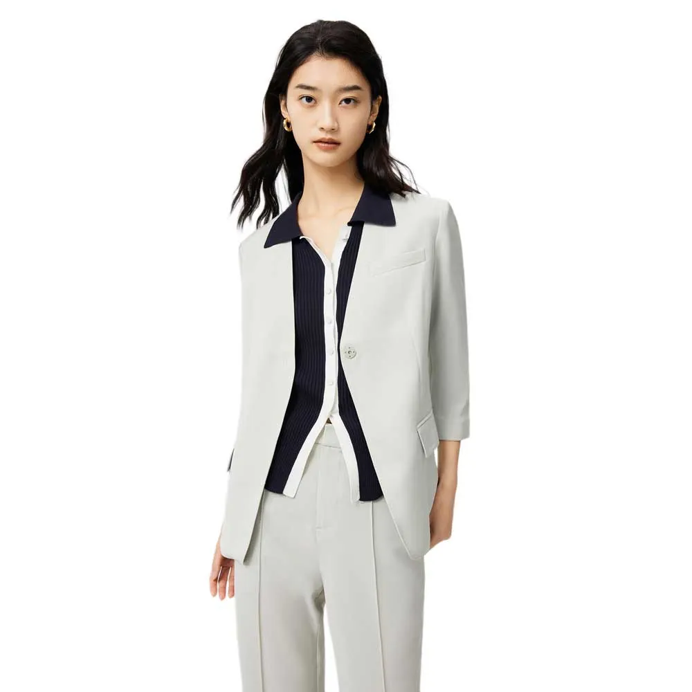 

Блейзер Lily Fashionable Collarless, белый
