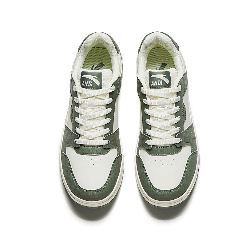 Кроссовки ANTA Skateboarding Shoes Men Low-top Ivory/Plain Brocade Green, слоновая кость/зеленый — фото 3