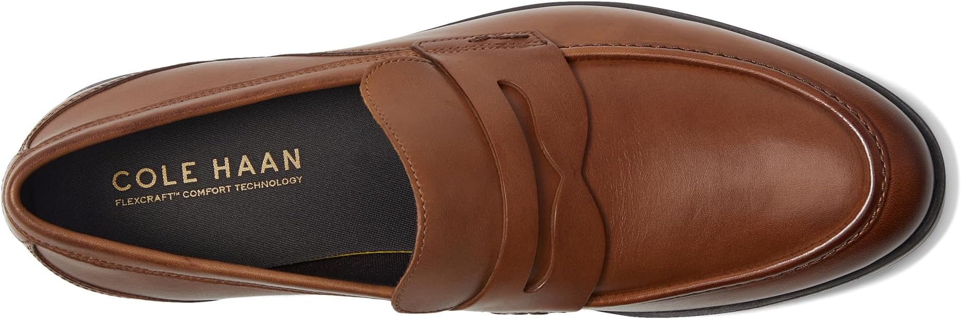 Лоферы Cole Haan Newmark Grand Penny Loafers, цвет British Tan/Dark Brown — фото 2