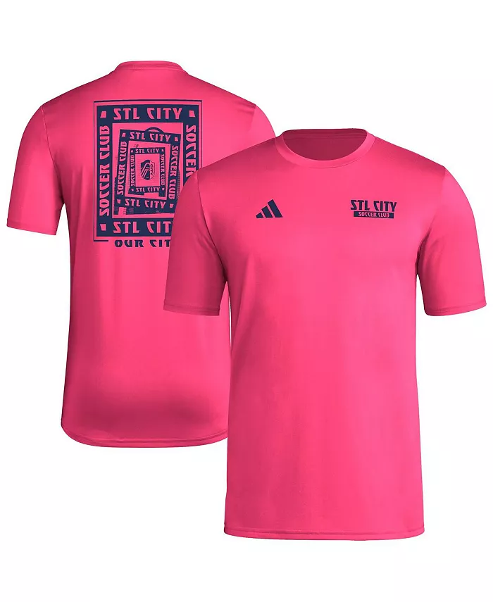 

Мужская красная футболка St. Louis City SC Local Wrap adidas